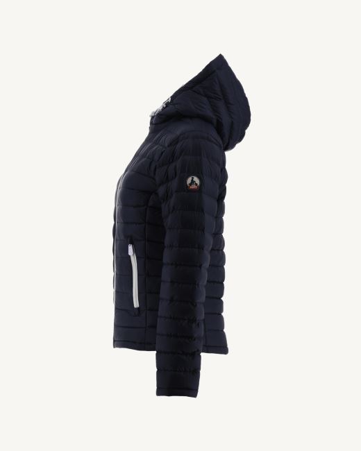 Reversible Down Jacket White/Navy Blue Vienne Jott
