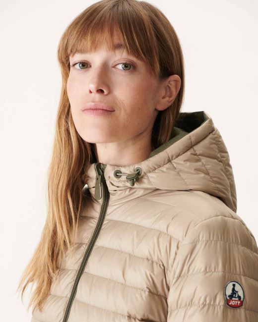 Reversible Light Down Jacket Army/Beige Moscou Jott