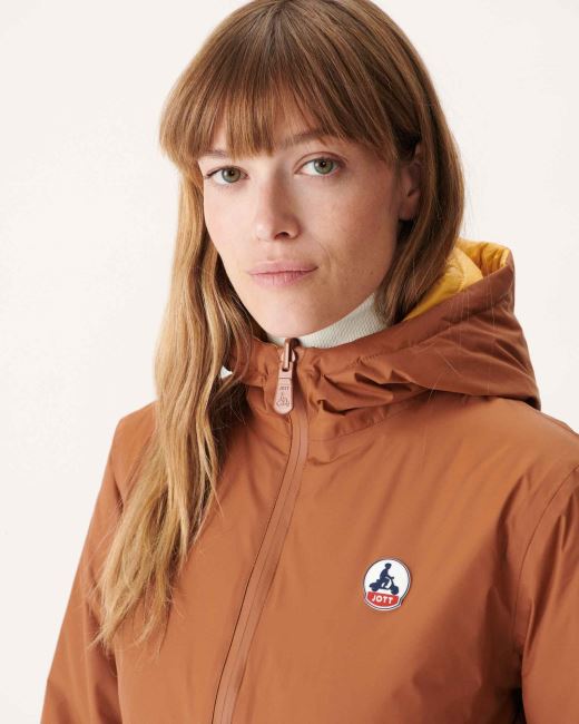 Reversible Light Down Jacket Caramel/Moutarde Moscou Jott