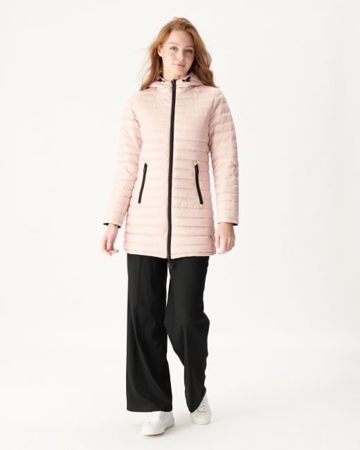 Reversible Light Down Jacket Noir/Rose Pale Moscou Jott
