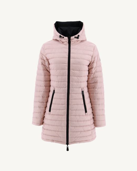 Reversible Light Down Jacket Noir/Rose Pale Moscou Jott
