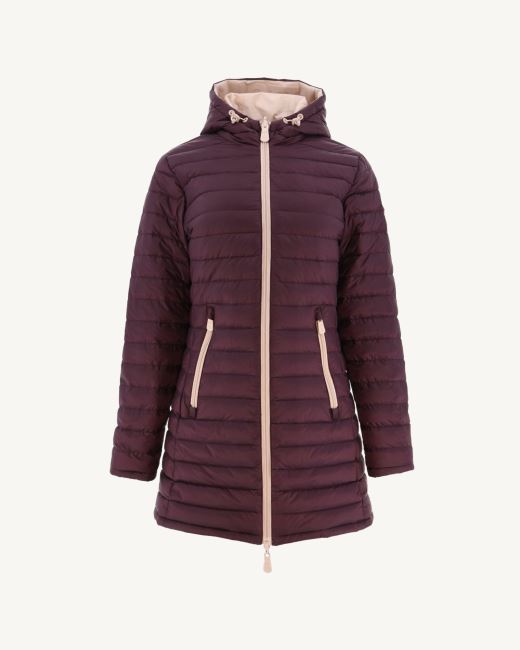 Reversible Light Down Jacket Rose Pale/Aubergine Moscou Jott