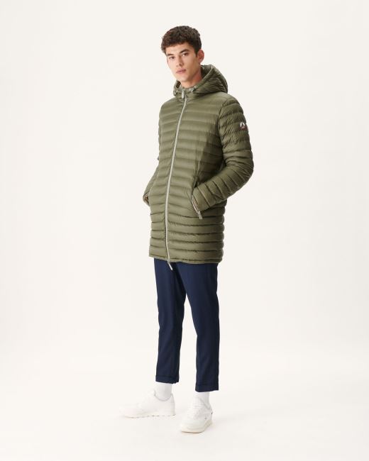 Sage Green/Army Reversible Light Puffer Jacket Amsterdam Jott