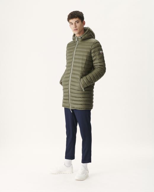 Sage Green/Army Reversible Light Puffer Jacket Amsterdam Jott