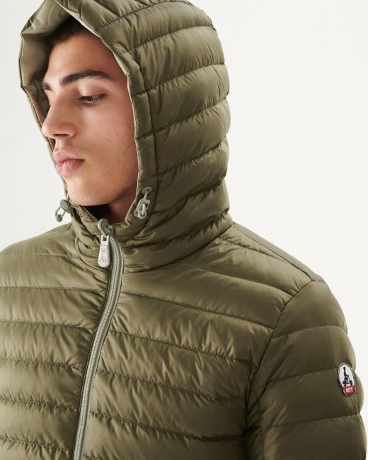 Sauge/Army Reversible Hooded Puffer Jacket Bergen Jott