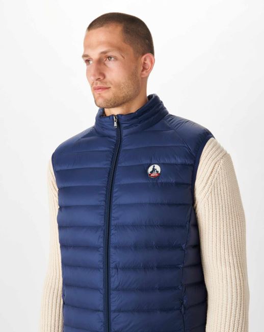 Sleeveless Down Jacket Blue Abysse Tom Jott