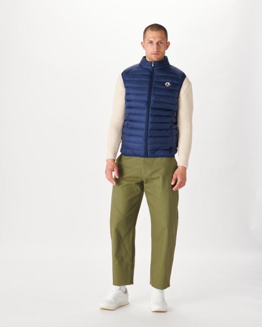 Sleeveless Down Jacket Blue Abysse Tom Jott