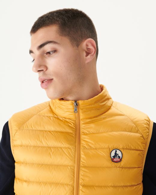 Sleeveless Down Jacket Moutarde Tom Jott