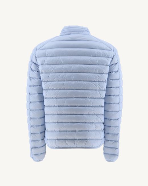 Soft Blue Lightweight Down Jacket Mat Jott