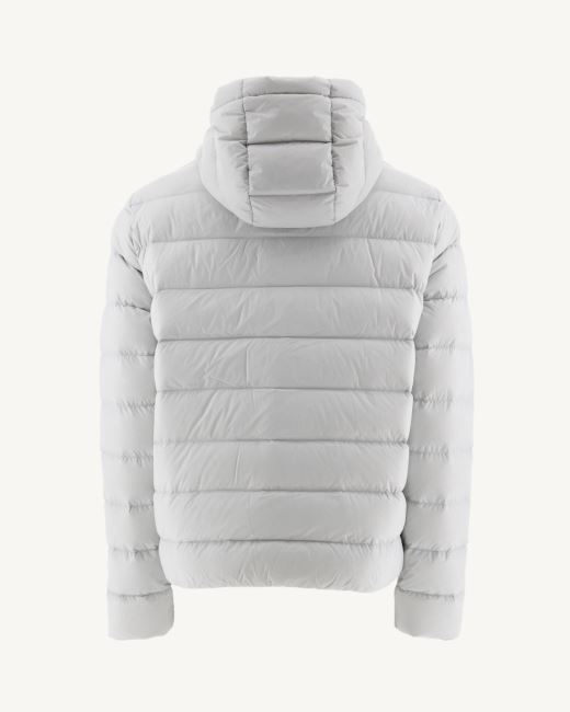 Soft Grey Jorge Hooded Puffer Jacket Jott
