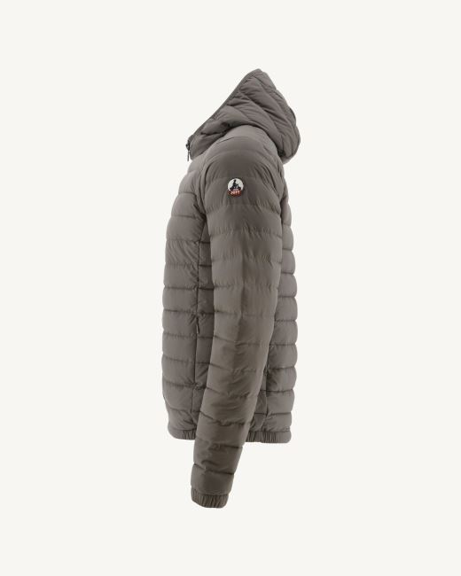 Taupe Light Hooded Down Jacket Lenny Jott