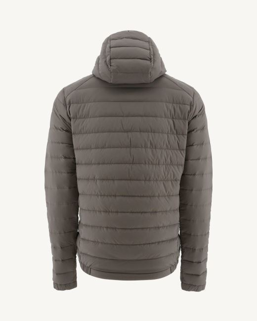 Taupe Light Hooded Down Jacket Lenny Jott
