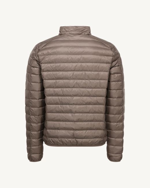 Taupe Lightweight Down Jacket Mat Jott