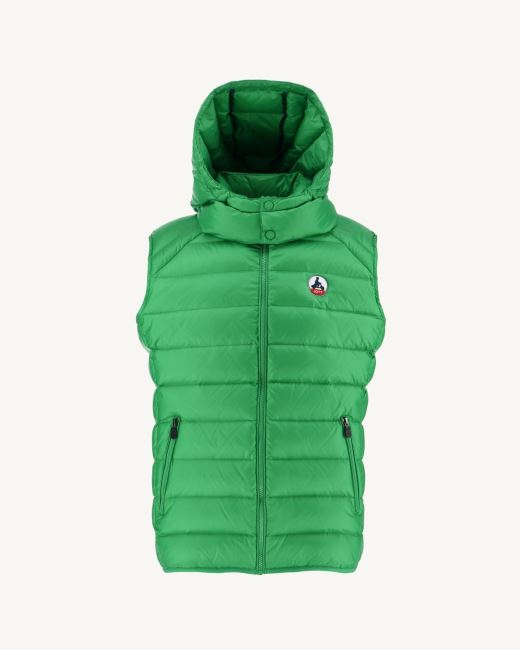 Vert Extreme Cold Sleevless Down Jacket Silver Jott