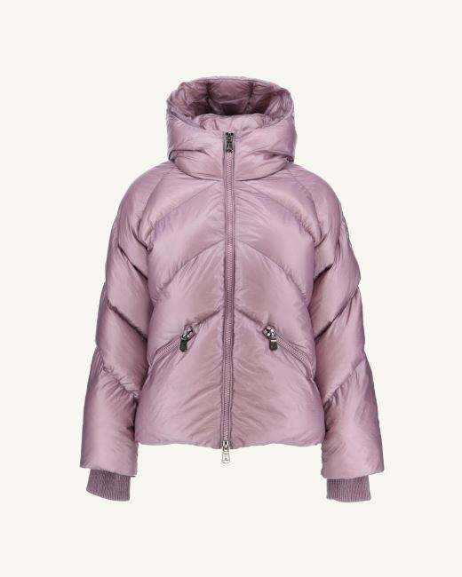 Violet Extreme Cold Hooded Puffer Jacket Stellar Jott