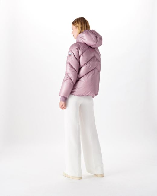 Violet Extreme Cold Hooded Puffer Jacket Stellar Jott