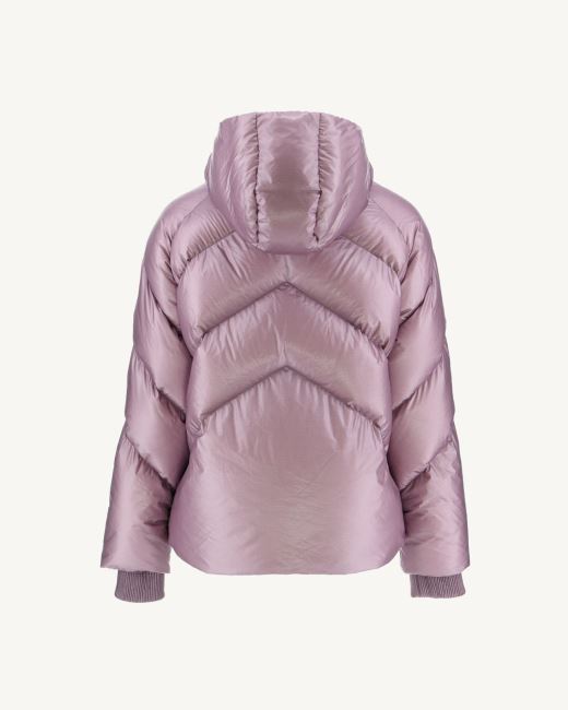 Violet Extreme Cold Hooded Puffer Jacket Stellar Jott