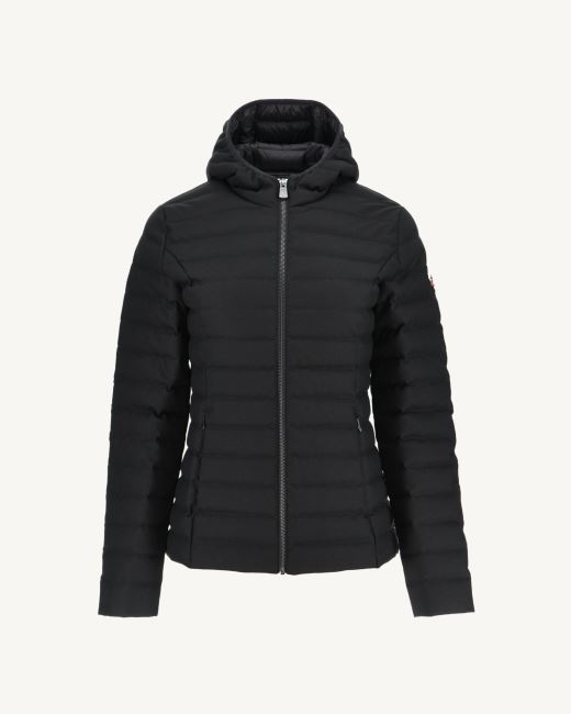 Warm Noir Hooded Down Jacket Cloe Jott
