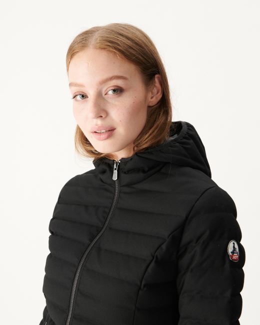 Warm Noir Hooded Down Jacket Cloe Jott