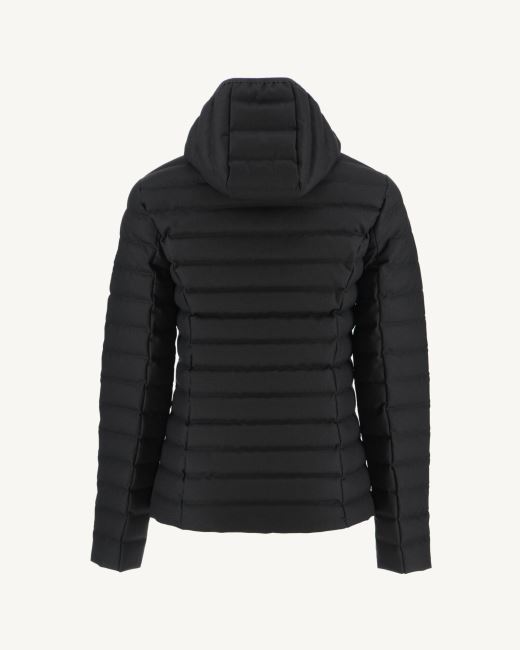 Warm Noir Hooded Down Jacket Cloe Jott