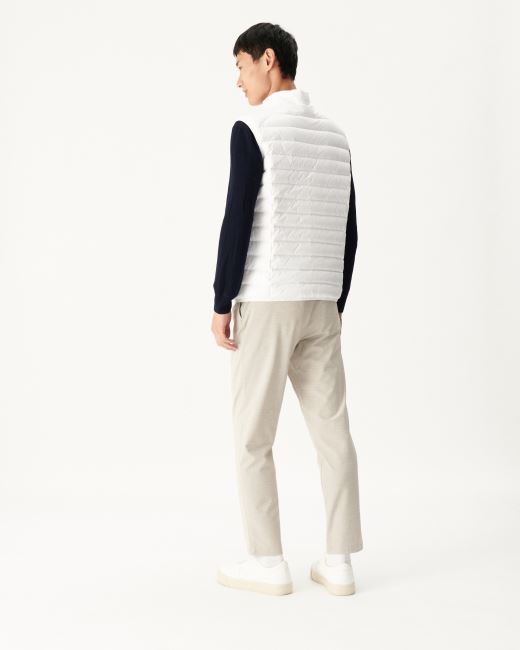 White Sleeveless Down Jacket Tom Jott