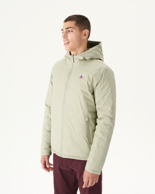 Sauge/Army Reversible Hooded Puffer Jacket Bergen Jott