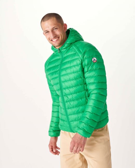 Jott Lightweight Hooded Down Jacket Vert Nico