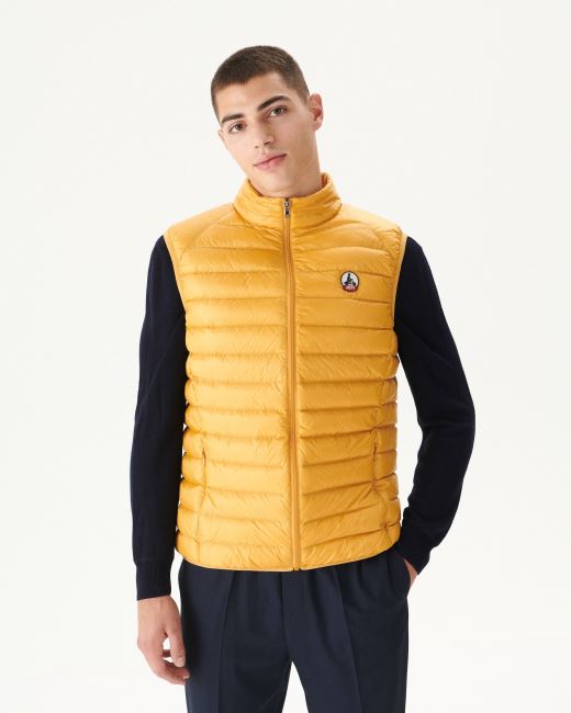 Sleeveless Down Jacket Moutarde Tom Jott