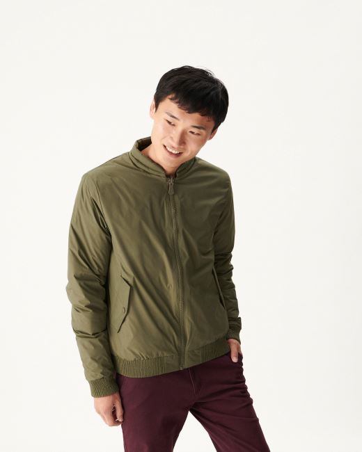 Army/Beige Reversible Down Jacket Bombay Jott