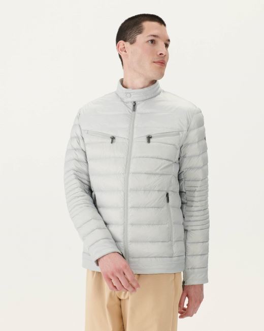 Soft Grey David Puffer Jacket Jott