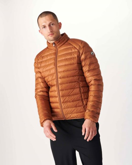 Lightweight Down Jacket Caramel Mat Jott