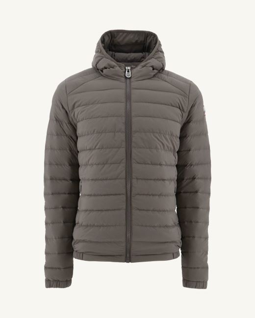 Taupe Light Hooded Down Jacket Lenny Jott