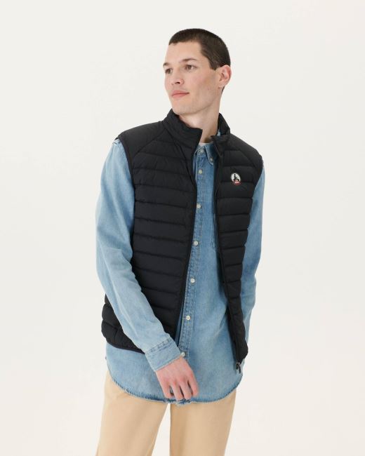Jott Black Arafo Stretch Sleeveless Puffer Jacket