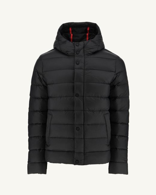 Black Jorge Hooded Puffer Jacket Jott