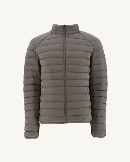 Taupe Aragon Lightweight Stretch Puffer Jacket Jott