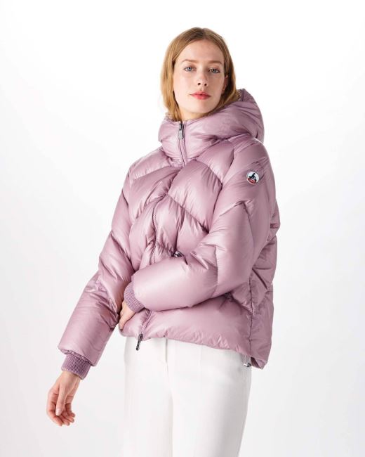 Violet Extreme Cold Hooded Puffer Jacket Stellar Jott