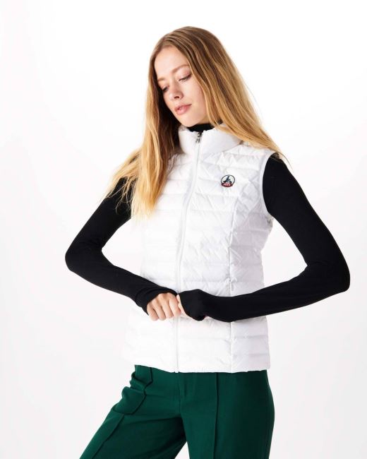 Light Sleeveless Down Jacket Blanc Seda Jott