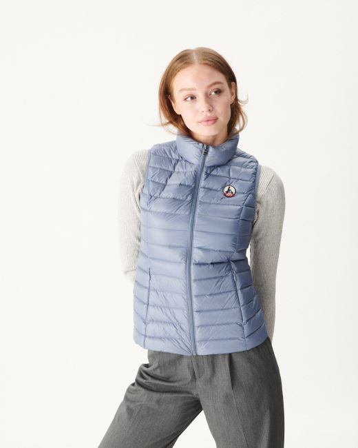 Jott Light Sleeveless Down Jacket Blue Delave Seda