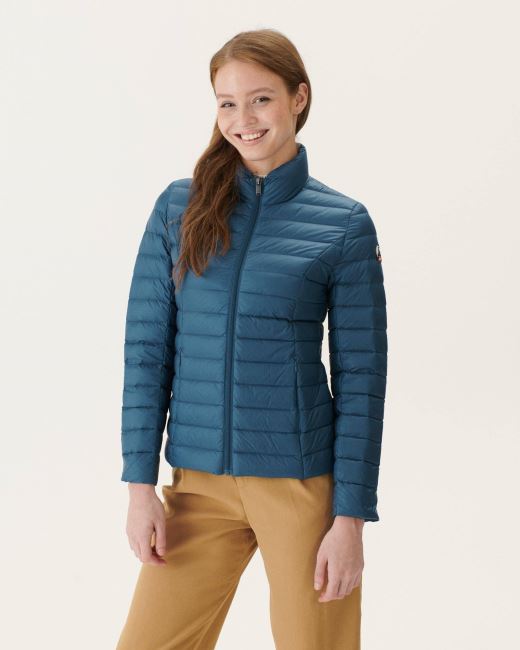 Lightweight Down Jacket Blue Jeans Cha Jott