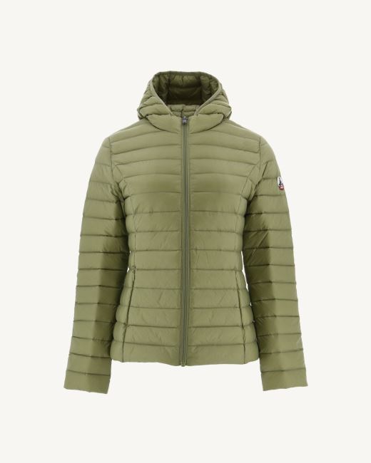 Jott Lightweight Hooded Down Jacket Bush Cloe
