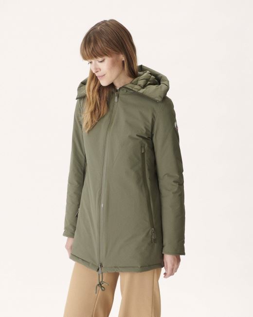 Jott Hooded Down Jacket Army Siberie