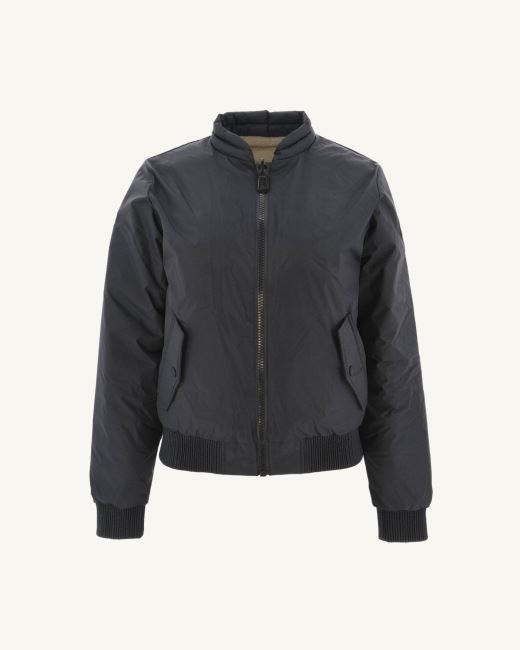 Jott Reversible Down Jacket Noir/Beige Hanoi