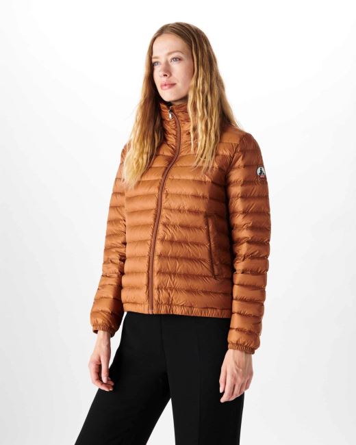 Jott Lightweight Down Jacket Caramel Louisa