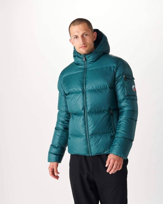 Jott Dark Green Hooded Down Jacket Java