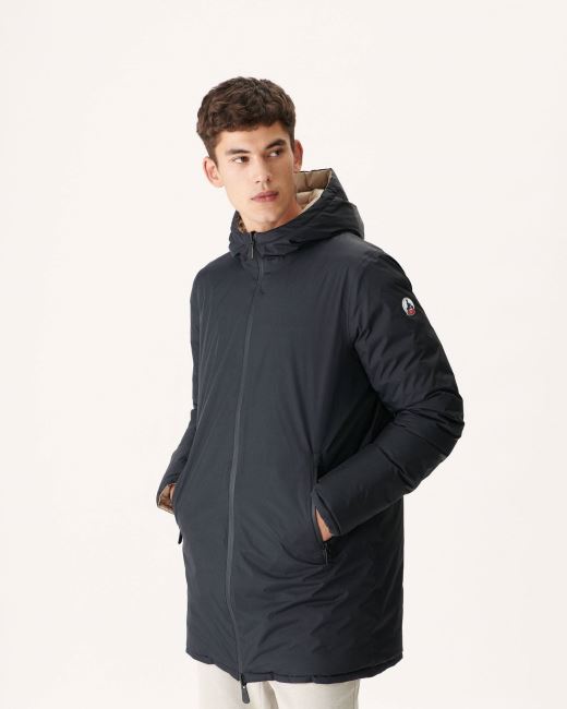 Black/Beige Reversible Light Puffer Jacket Amsterdam Jott