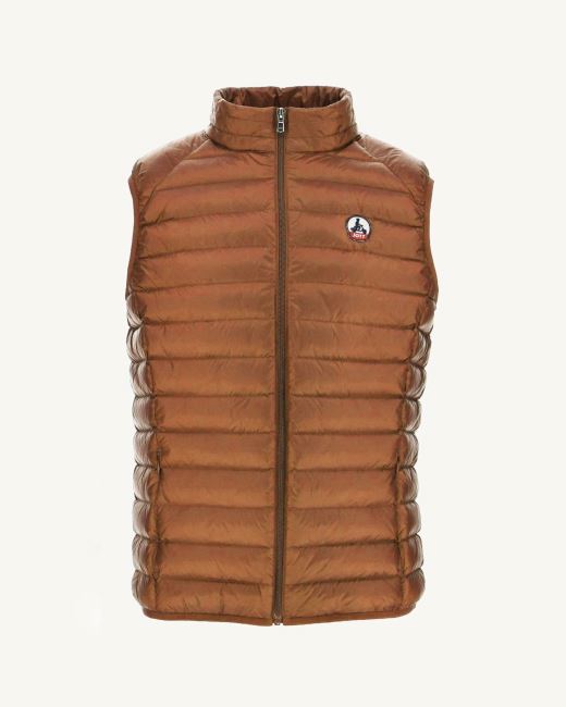 Toffee Sleeveless Down Jacket Tom Jott