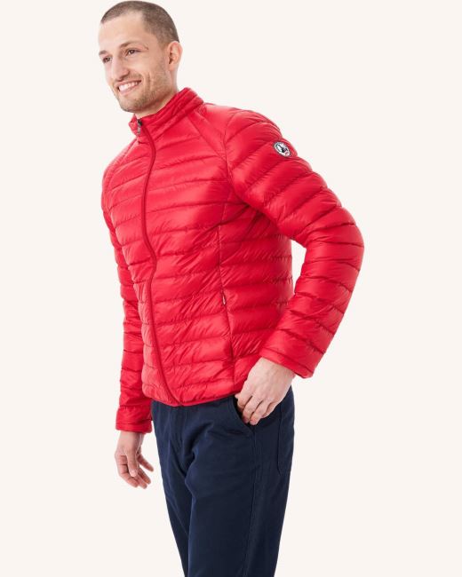 Red Lightweight Down Jacket Mat Jott