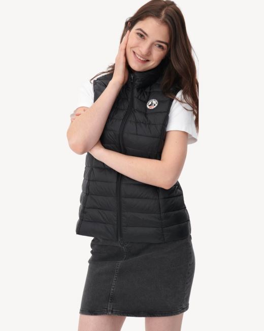 Light Sleeveless Down Jacket Black Seda Jott