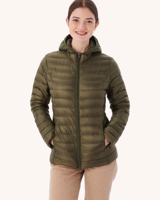 Lightweight Hooded Down Jacket Jott Army Cloe