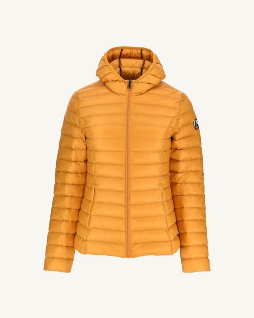 Jott Lightweight Hooded Down Jacket Mustard Yellow Cloe